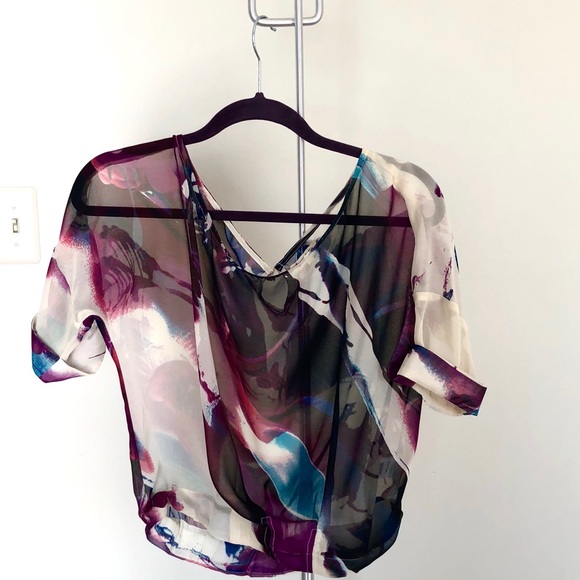 Brand New Lucy & Co sheer Top-Small - Picture 5 of 8